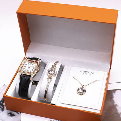 Wrist Watch Set Foreign Trade Watches Women New Necklace Bracelets Wristwatches Women - Byairvana