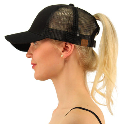 Baseball-Caps Ponytail Snapback Sequins Hip-Hop-Hat - Byairvana