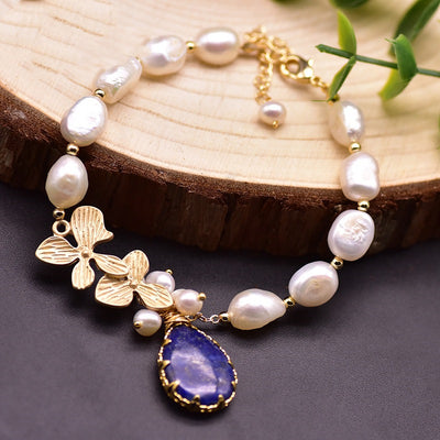 Baroque Pearl Bracelet Women Handmade Jewelry - Byairvana