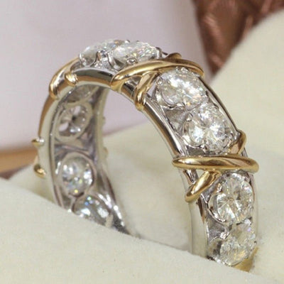 Cross Jewelry Zircon Ring For Women - Byairvana