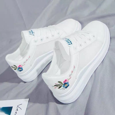 Women's net shoes breathable mesh white shoes women - Byairvana