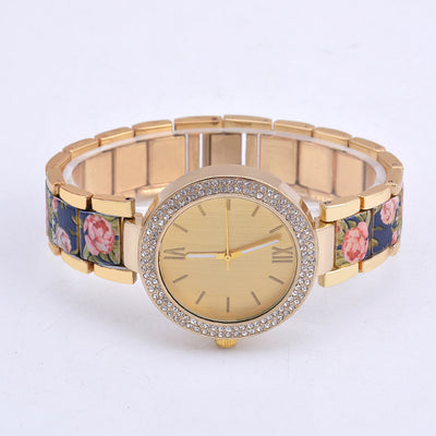 Fashion Printing Steel Watch Women - Byairvana