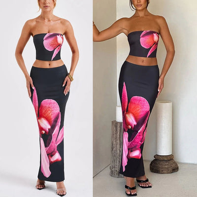 Fashion Vacation Women's Clothing Skirts Two-piece Set - Byairvana