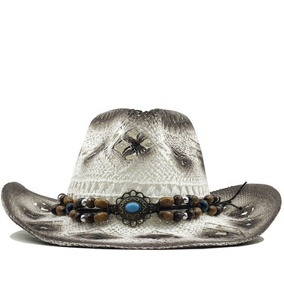 New Women's Beach Cowboy Straw Caps Sun Hat - Byairvana
